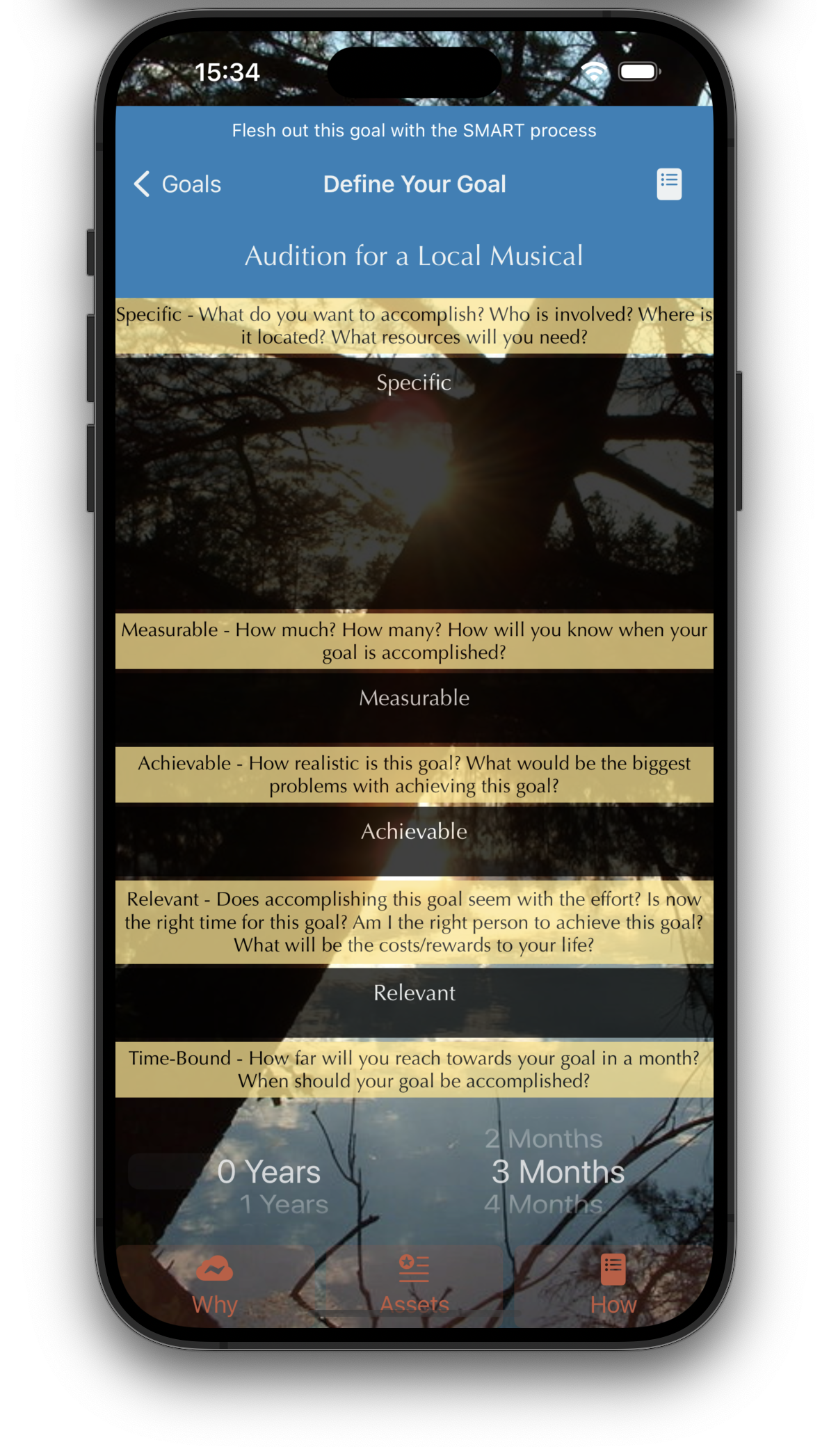 Image of Action Life Management running on an iPhone 15 Pro Max